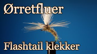 Ørretfluer. Flashtail klekker size 21. Med Eivind Berulfsen.