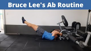 Bruce Lee's Abdominal Exercises and Routine