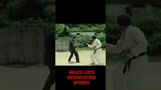 Bruce Lee's Devastating Speed in SLOW-MOTION / The Way of the Dragon #shorts - Edit