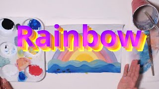 Painting A Rainbow Step By Step | Art Challenge_13