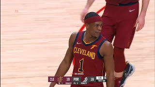 Rajon Rondo looking like bubble rondo in his first game with the Cavs