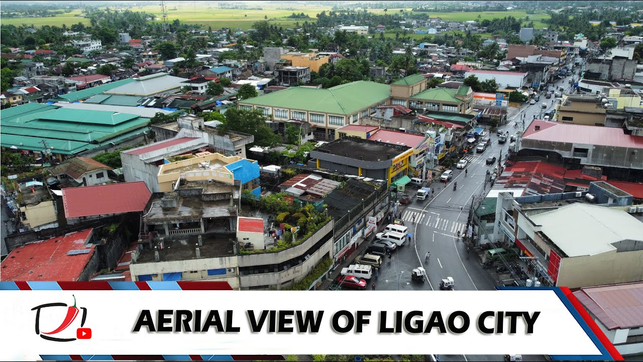 Aerial View Of Ligao City - YouTube