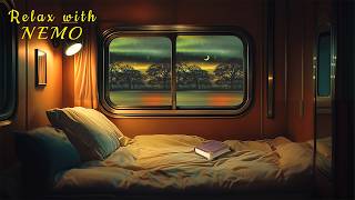 Night Train Ride with Relaxing Train Sounds | Cozy Sleeper Car Ambience for Relaxation and Sleeping