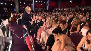 Ellen DeGeneres Vacuums at The Oscars