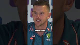 What did Hazlewood make of the shots yesterday?