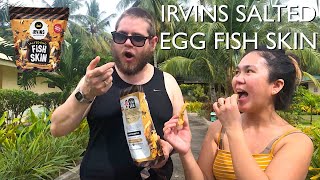 Foreigners Try the Famous IRVINS SALTED EGG FISH SKIN from Singapore | SINGAPORE VLOG