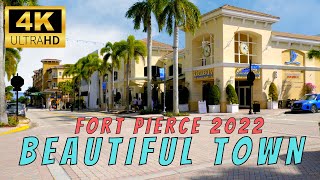 Beautiful Town 2022, Downtown Fort Pierce Florida 4K UHD 60 FPS