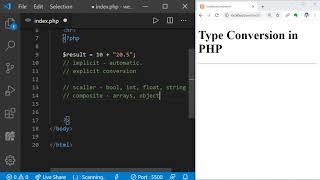 #15 PHP Course | How Type Conversion Work