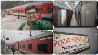 Sealdah Balurghat Express Journey in 1st AC, *TTE fine story* ..!! II New train to Balurghat