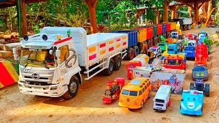 Mantep !! Mobil Truk Rc Tronton Panjang Bongkar Mobil Mobilan Sweeper, Truk Pasir, Jeep, Mobil Balap