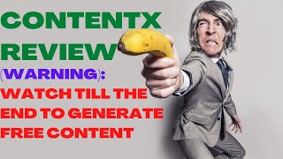 CONTENTX REVIEW| ContentX Reviews| (Make Money Online)| Watch Till The End To Generate Free Content.