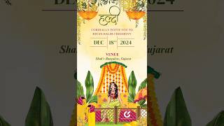 Haldi Ceremony Invite #shorts