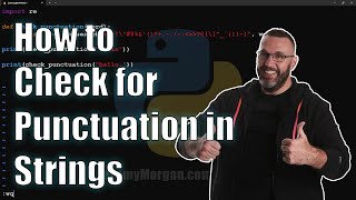 How to check if a string contains punctuation in Python