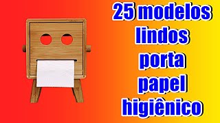 25 modelos lindíssimos de porta papel higiênico de madeira