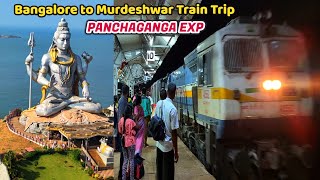 Bangalore to Murdeshwar Trip by train Full Journey🚊 | LOW BUDGET TRAVEL | 16595 PANCHAGANGA EXP