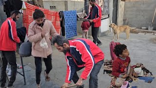 Mustafa's decision to bring his wife to make the children happy and to tidy the rooms