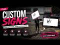 FiveM Custom Signs | Open Source | ESX, QBox & QBcore