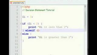 PHP Decision Statement Basics
