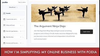 How I'm Simplifying My Online Business With PODIA