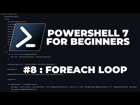 Учебные пособия по PowerShell 7 для начинающих № 8: ForEach (циклы)