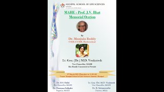 Prof. J.V. Bhat Memorial Oration