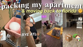 PACKING & MOVING VLOG: decluttering, packing the crib, white fox haul, back in F
