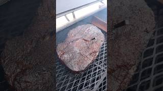 Low n slow brisket on the workhorse 1975 #brisket #barbecue #meat