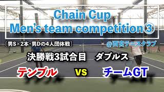 【ChainCup男4人団体③】決勝戦ダブルス：テンプルvsチームGT