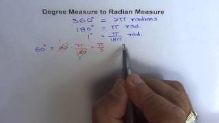 Degree To Radian Conversion Simple Streps
