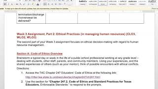 Week 3 Assignment Overview