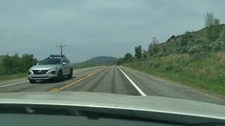 A scenic drive towards Hot Sulphur Springs, Colorado.