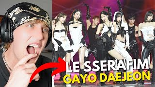 LE SSERAFIM 'INTRO + CRAZY' GAYO DAEJEON Performance - REACTION