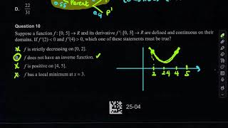 2024 VCE Mathematical Methods Exam 2 Multiple Choice Suggested Solutions