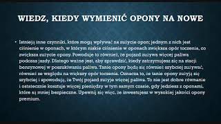 Wiedz, kiedy wymienić opony na nowe