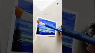 How to preserve your paintings | Varnishing Process |Sunset Painting | #shorts #paintings #KiarAArt