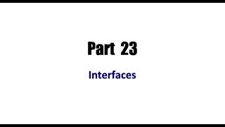 Learn Java Tutorial for Beginners | Part 23 | Interfaces | Interface in Java | Interface Explanation