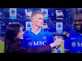 Romelu Lukaku e McTominay intervista post Napoli-Como(3-1)