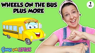 Wheels On The Bus + More Nursery Rhymes & Kids Songs - Educational Videos for Kids & Toddlers
