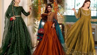 Latest Mehndi dress design 2024 // haldi/mehndi/mayoun dress designs for bride // Latest Mayon dress