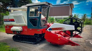 รีวิว | Yanmar CA750 รถเกี่ยวข้าว ถั่วเขียว ถั่วเหลือง โดย อู่ไพเลิศการช่าง