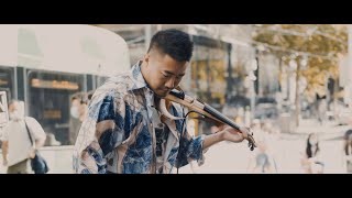 Secrets - OneRepublic - Violin Cover Street Live - Darioviolin