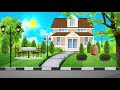 background animasi bergerak rumah minimalis yang nyaman | home background animasi no copyright