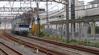 EF65-2083+クレーン車甲種輸送