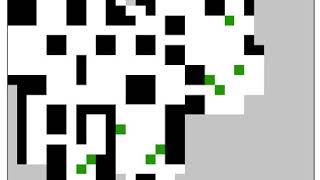 Ants Algorithm solving a maze