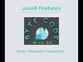 Java8::Static Methods in Interface part2 #youtube #trending #viral #programming #java #java8
