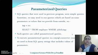 #34. Python Connectivity with MySQL #Parameterized Queries