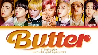 BTS Butter Lyrics (Color Coded Lyrics)