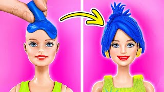 Une poupée Barbie laide devient une princesse ! Astuces et bricolages de poupées par 123 GO!