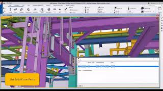 List solid error parts - Tekla Structures 2020