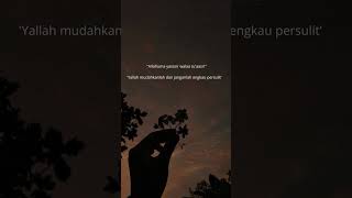 Yallah mudahkanlah dan janganlah engkaupersulit-#video#shorts#fyp#music#story#ig#tiktok#rossa